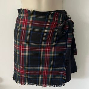 NWT Seek the label Plaid Mini Skirt